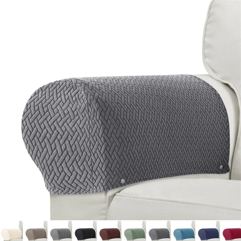housses canapé anti poussière motif géométrique vert modernes pièces fixées tissu polyestère machine lavable