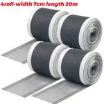 filet anti moustiques adhésif gris maille fine moderne 5m 7cm fenetre protection