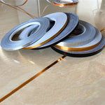 ruban adhésif décoratif or argent moderne 20m autoadhésif opaque brillant peinture décoration maison