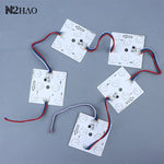 plaque led moderne blanc ronde opaques câbles multicolores modules led 24v