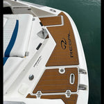 tapis sol bateau marron foncé texture bois cockpit swim platform autoadhésif moderne nautique