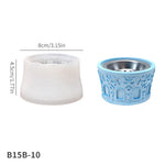 diffuseur huiles essentielles silicone blanc bleu vert motifs géométriques fenêtres modernes