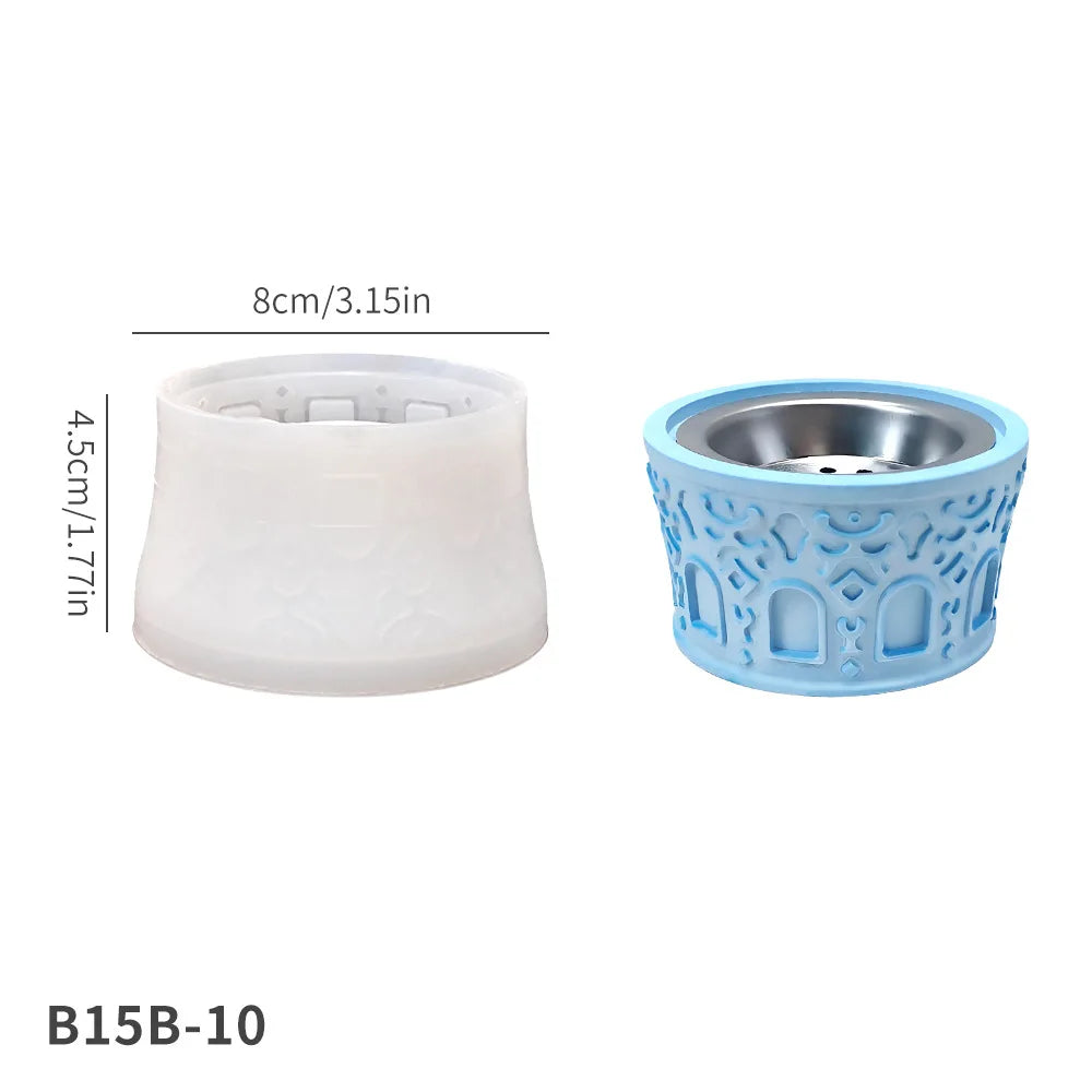 diffuseur huiles essentielles silicone blanc bleu vert motifs géométriques fenêtres modernes