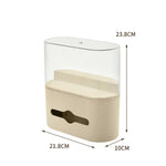 boîte mouchoirs transparente figurines lapins collection moderne rangement vinyle anti poussière