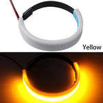 bracelet lumineux moderne couleur blanc bleu rouge jaune clips métalliques 25cm 13.3cm 1.2cm led