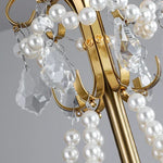 lampe suspendue blanc doré éventails classique vintage chaîne certifications sécuritéfluxlumineuxfaible