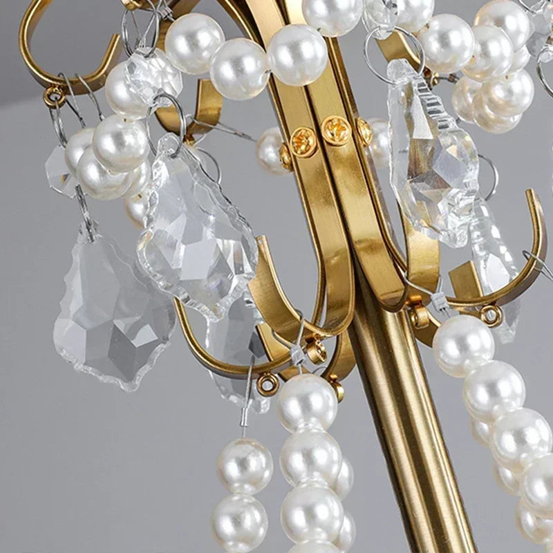 lampe suspendue blanc doré éventails classique vintage chaîne certifications sécuritéfluxlumineuxfaible