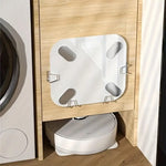 support balance salle bains blanc clips moderne rangement mur accroches sangles organisation kitchen accessories