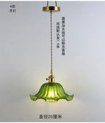 Suspension lumineuse vert rayées ampoule chaîne corde vintage rétro blanc doré