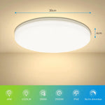 lampe led moderne 15cm 18w 18cm 24w 23cm 36w 30cm 48w blanc