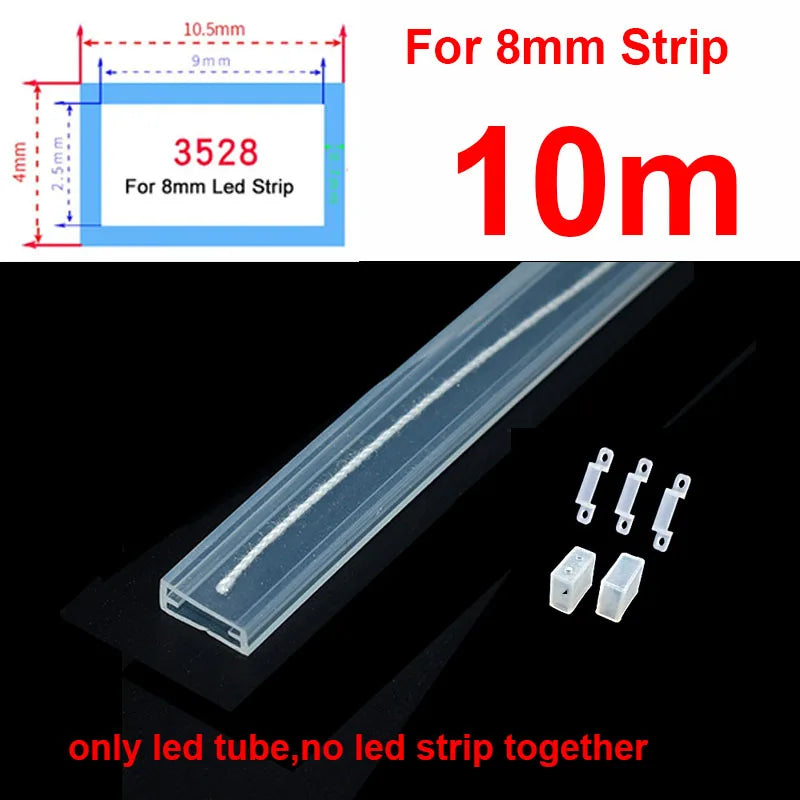 ruban led flexible transparent moderne adhésif 12mm 10m 5m 2m 1m