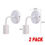 applique murale moderne fer noir fixée mur base E27 luminaire minimaliste chambre coucher entréeétude