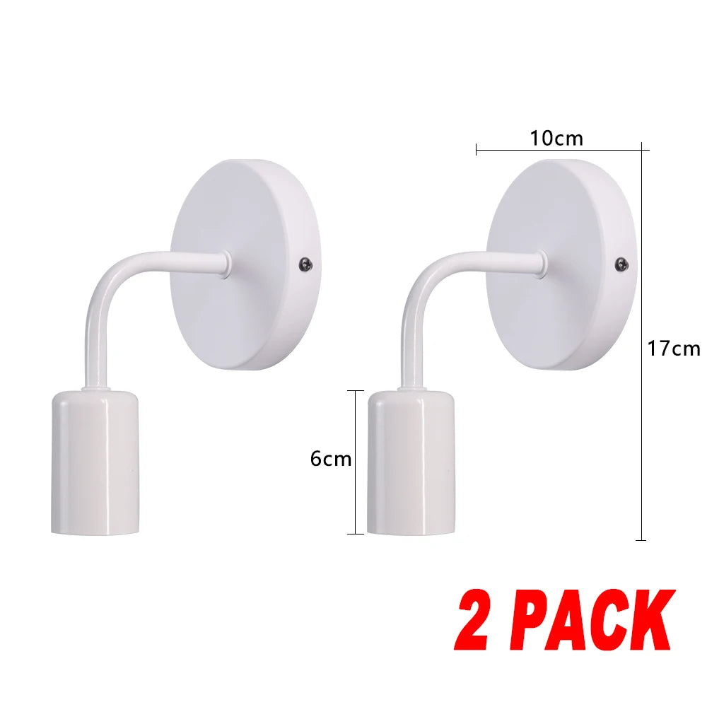 applique murale moderne fer noir fixée mur base E27 luminaire minimaliste chambre coucher entréeétude