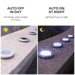 lampe solaire extérieure 20 led argentée insertion sol moderne