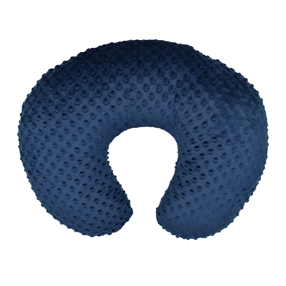 coussin portage bébé gris clair bleu marine points ronds ultra doux confortable