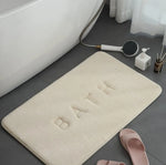 tapis bain gris moderne duvet antimorphe bath serviettes salon chambre