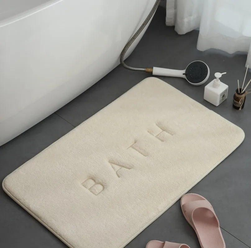 tapis bain gris moderne duvet antimorphe bath serviettes salon chambre