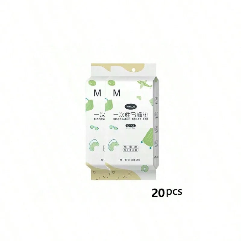couvre siège toilette jetable blanc motif jouets moderne points adhésifs pack 10 20 30