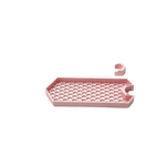 support rangement mural rose clair jaune noir grille hexagonale clips fixation rangement douche réutilisable