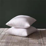 coussin carré blanc texture lisse moderne 45x45cm amovible lavable santé