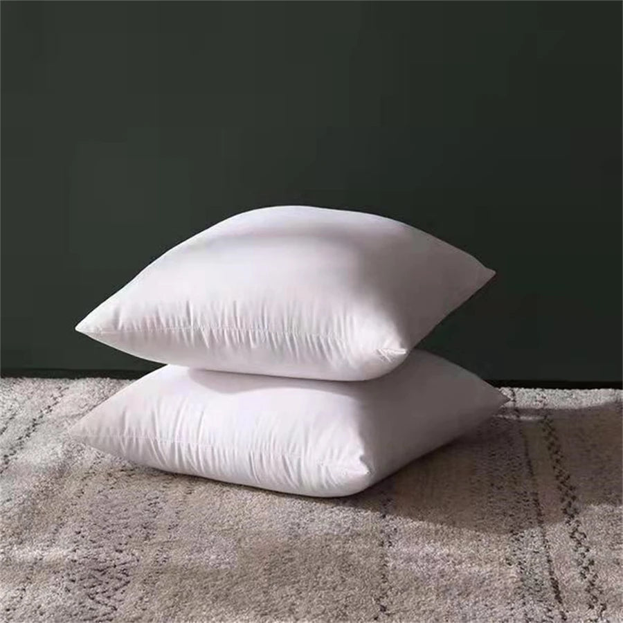 coussin carré blanc texture lisse moderne 45x45cm amovible lavable santé