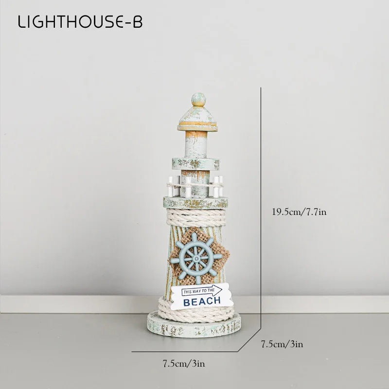décoration murale marine phare bateau maison figurines poissons livres bois nautique ancres textures