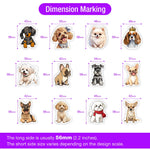 stickers chiens dessin animé multi couleur adhésifs imperméables modernes scrapbook journal portable téléphone