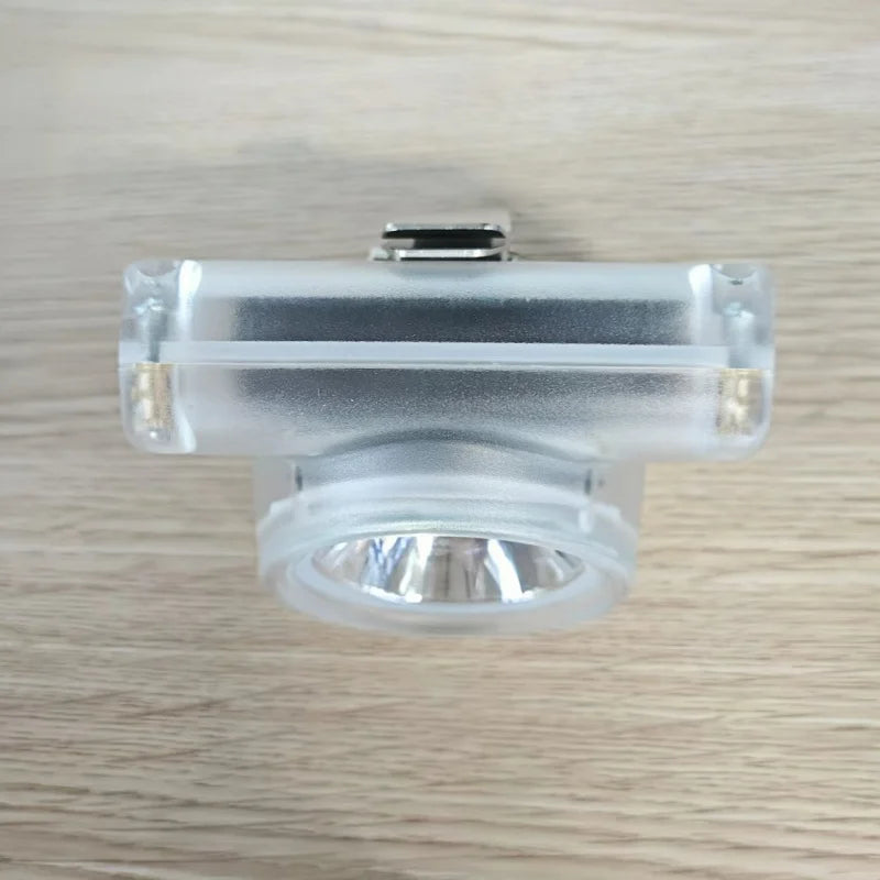 lampe torche transparente orange moderne clip batterie led 6600mah affichage numérique certifications ip67 haute
