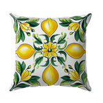 taies d'oreiller polyester citron vintage naturel fleurs blanches couleurs vives décoration maison jacinthe
