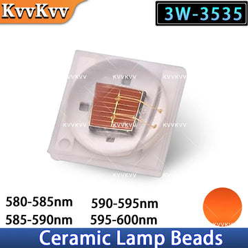lampe céramique orange moderne 35x35mm 3w 580 630nm 10pcs