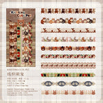 rubans décoratifs vintage blanc rose bleu vert marron fleurs coeurs étoiles animaux romantiques
