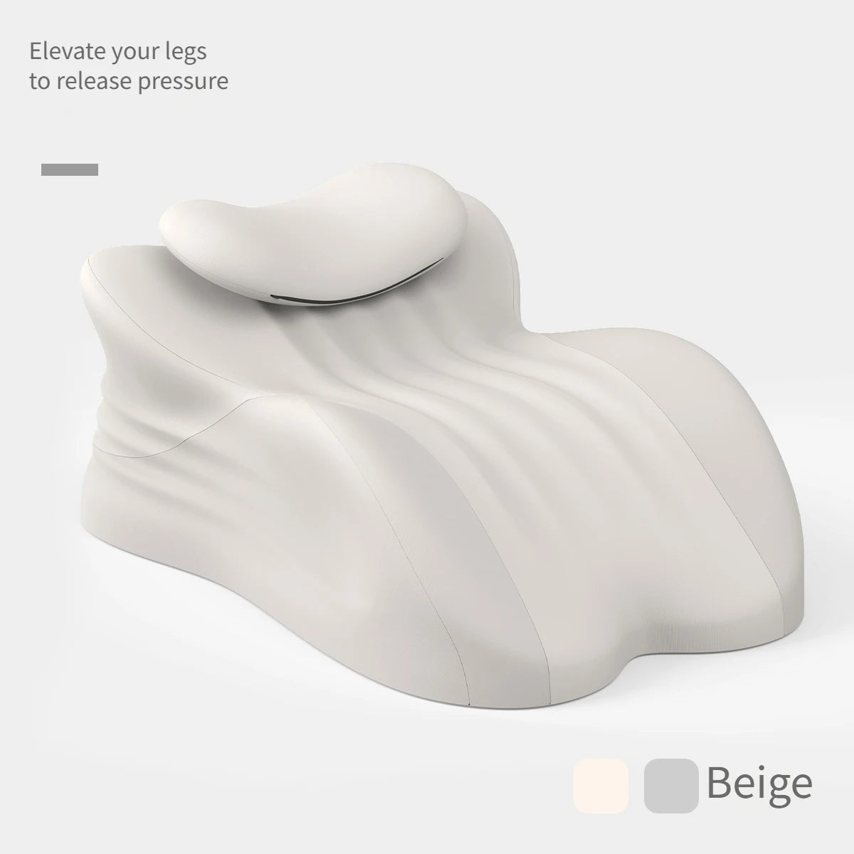 coussin ergonomique gris moderne lit inclinable multipurpose mémoire foam lavable