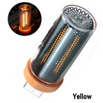 veilleuse led rechargeable violet perforée moderne tactile rgb urgence chambre nuit usb