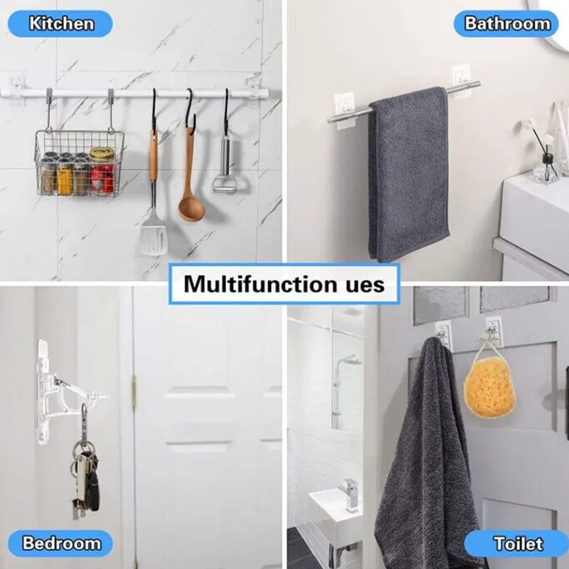 boucles rideau adhésives noires modernes fixes murales accessoires tringles volets universelsABS