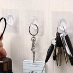 porte sacs porte clés adhésifs transparents support charge lourde multiple utilisation moderne pratique chambre