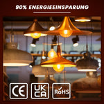 ampoules led filament doré transparentes modernes 12v 24v 6w 2700k 4500k e27 e26