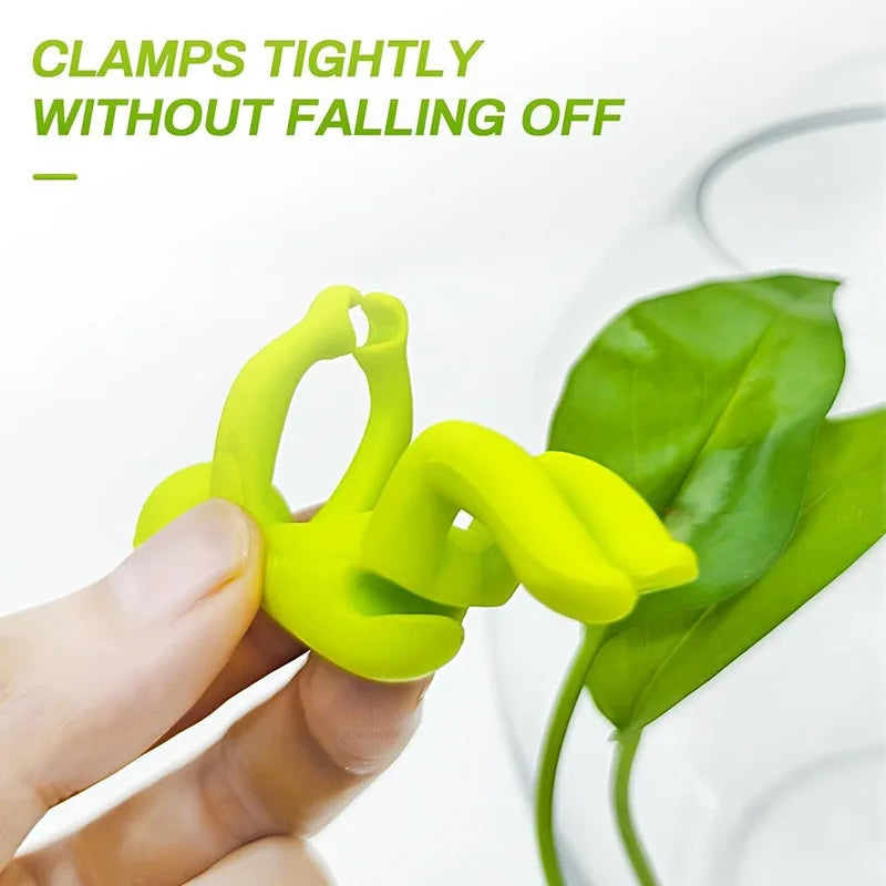 supports plantes forme personnages assis transparents plantes décoratifs ludiques minimaliste