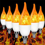 ampoule led effet flamme blanc orange moderne e14 e27 b22 5w modes scintillement décoration