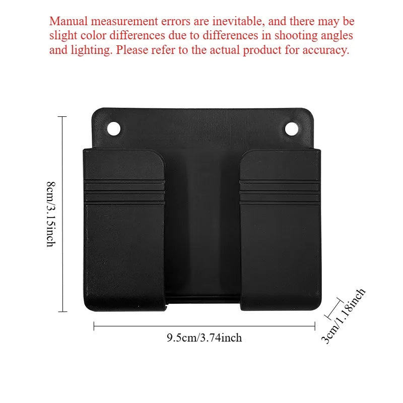 support mural rechargeable smartphones rangement télécommandes boîte adhésive moderne noir blanc