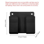 porte cartes mural adhésif noir jaune marron moderne minimaliste compartiments cartes rechargeable living room