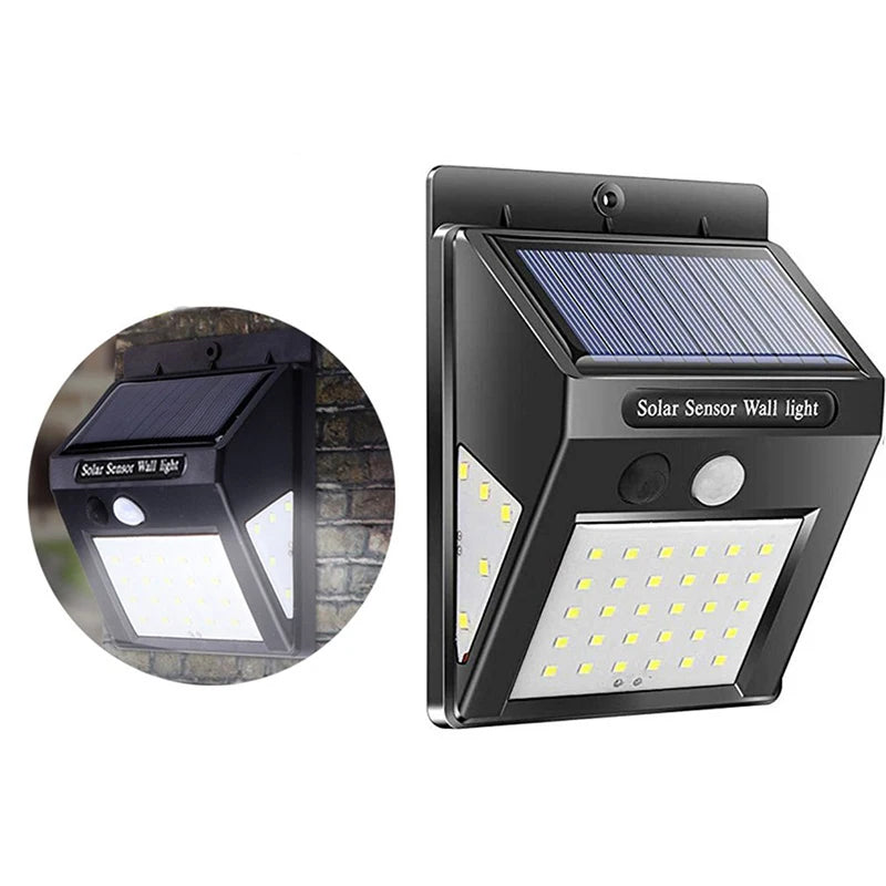 lampe solaire murale moderne noire ip65 induction led lithium batterie 1200mah fresnel oeilletsextérieur