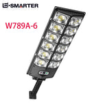 lampe rue led moderne étanche capteur mouvement solar charging noir fonctionnelleextérieur abs ip68