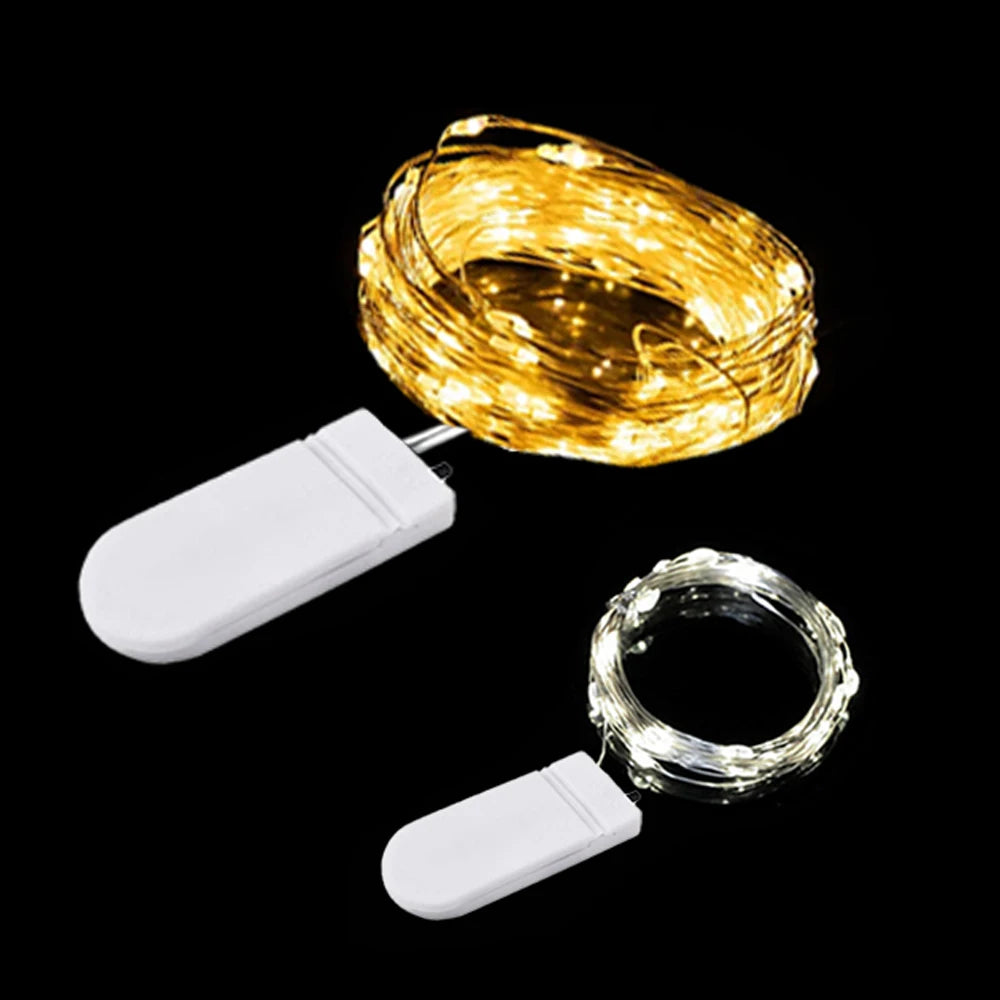 guirlande lumineuse led fil cuivre decoration noel mariage chambre decoration interieure ambiance douce blanche