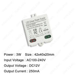 driver led 12v 10w 830ma 12w 24v 500ma blanc moderne