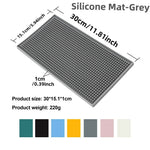 tapis bar moderne silicone perforé noir blanc bleu jaune gris rose anti dérapant
