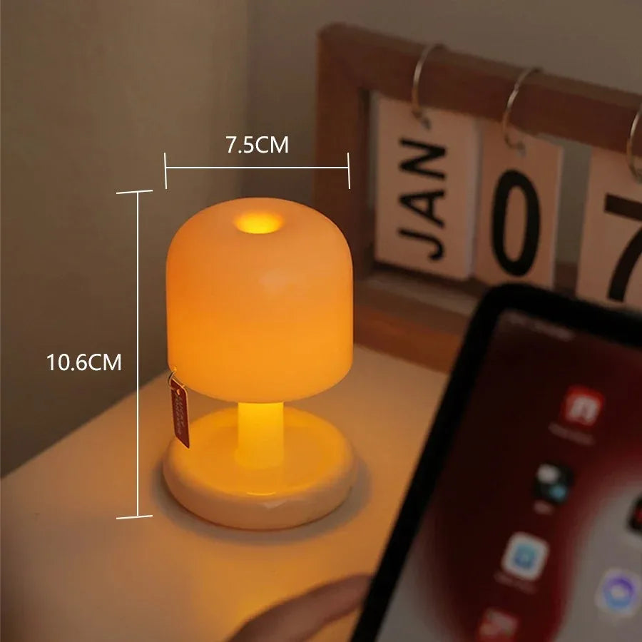 lampe table forme toast vert pastel grille souriant vintage mignonne rechargeable notice câble usb
