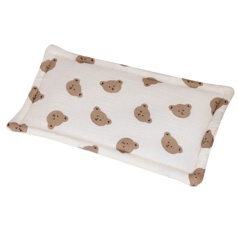 oreiller bébé coton animal motif nuages étoiles gaufré doux multifonctionneau quatre saisons