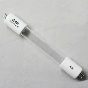 lampe uv transparente industrielle spirales métalliques blanc doré