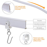 rideau polonais flexible blanc simple fenêtre chambre balcon salle bain