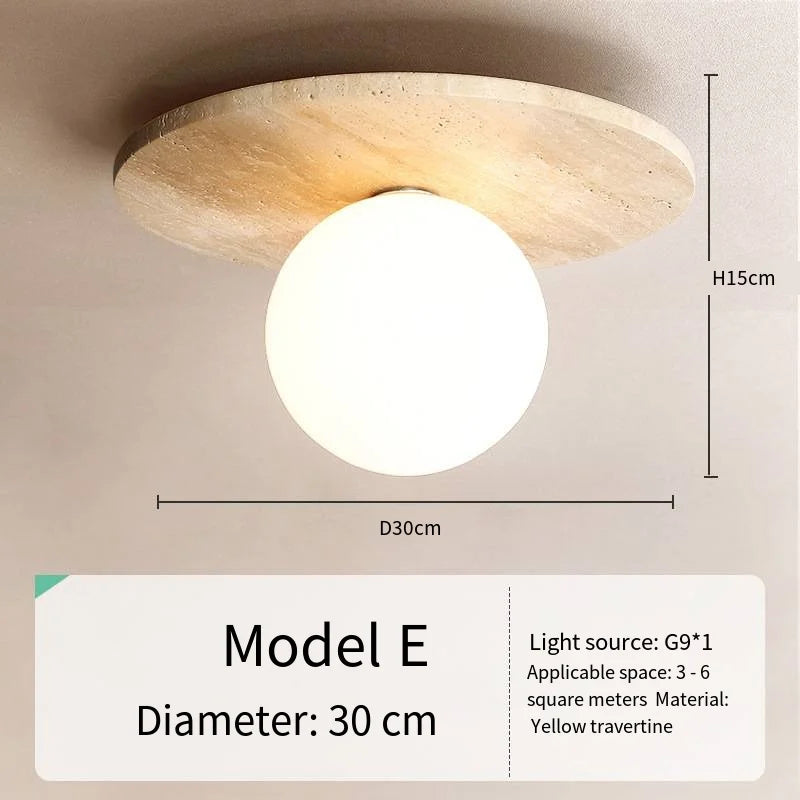 lampe bois marbre éclairage quotidien moderne rustique beige brun foncé pierre naturelle opacité e27